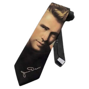 Ralph Marlin Mens James Dean Movie Actor Necktie - Black - One Size Neck Tie